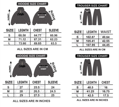 SMOKE GREY SUEDE SWEATSUIT