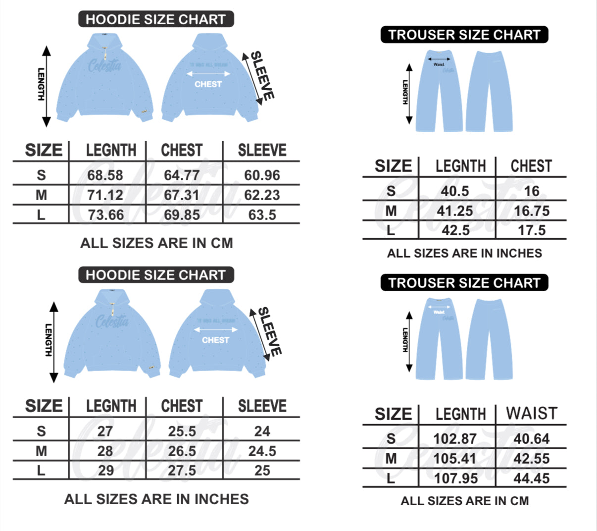 ICY BLUE PUFF SWEATSUIT