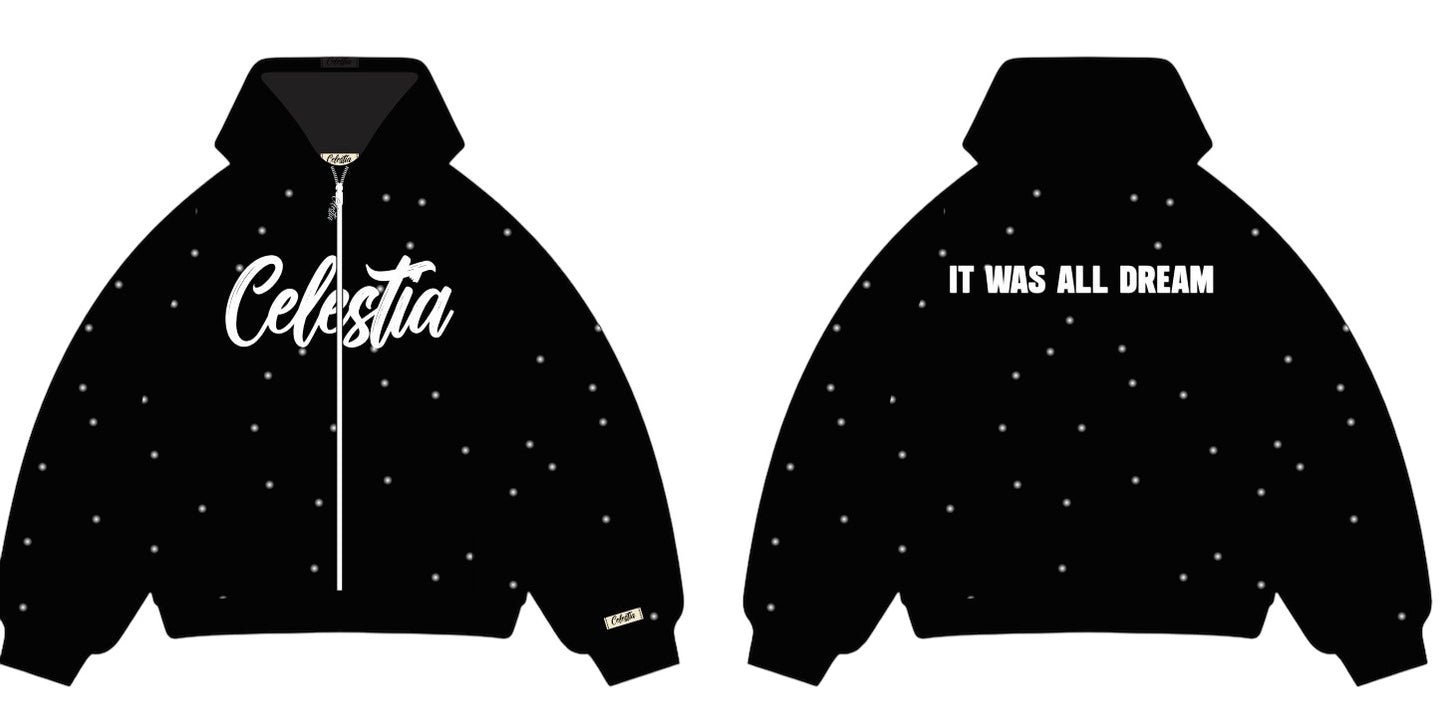 VINTAGE BLACK ZIP UP